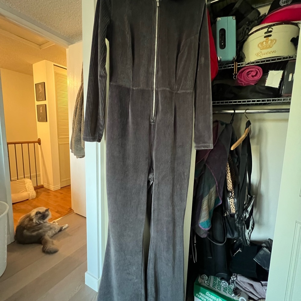 Fabletics Charcoal Ribbed Jumpsuit